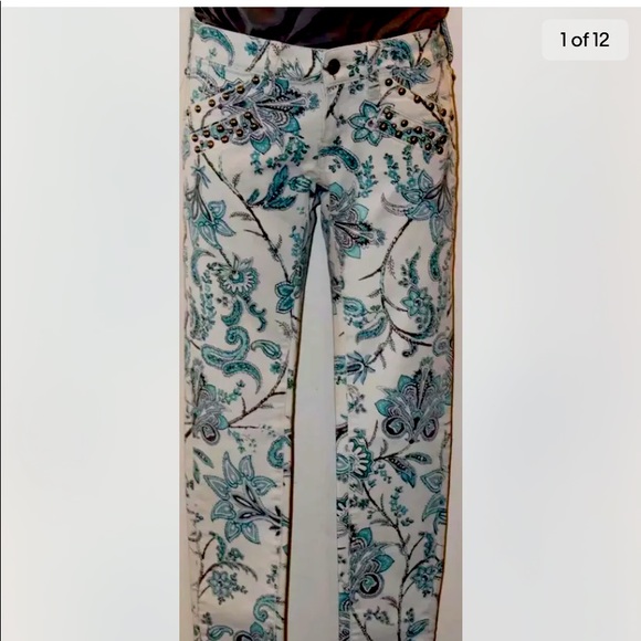 NWT Ralph Lauren Denim & Supply Skinny 24 X 32  Floral Summer Skinny Jeans - Picture 1 of 13